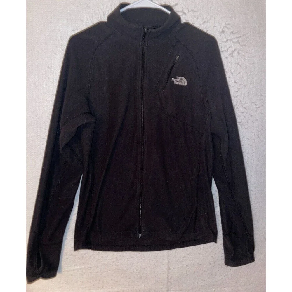 Mens The North Face Fleece Sweater Full Zip Jacket Long Sleeve Thumbhole Light S